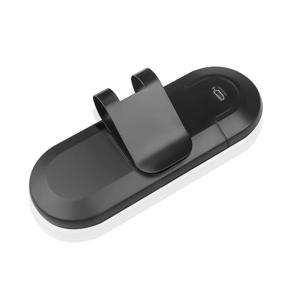 Bluetooth Speaker Handsfree Car Kit Sun Visor Clip Wireless Audio Receiver Speakerphone Wireless Stereo MP3 Music Player Retro TV Shape Phone Screen Amplifier morning blues Smart Voice Assistant Headset with ENC