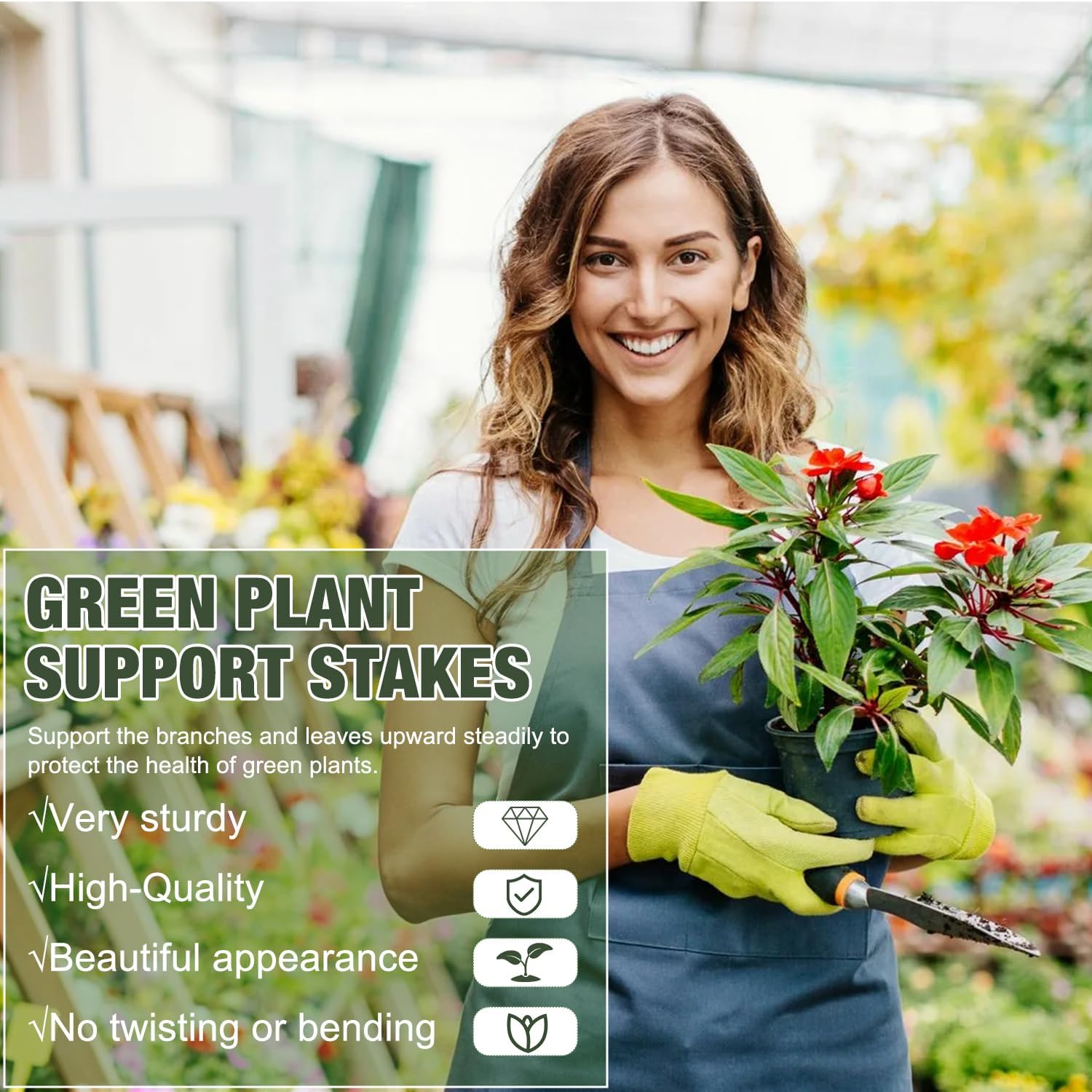 5/10 Pack Stackable Monstera Plant Support, Plant Stakes for Indoor and Outdoor Plants Use, Garden Stakes for Climbing and Potted Plants, Pothos, Philodendron, Garden Obelisk Trellis, Climbing Planting Stand