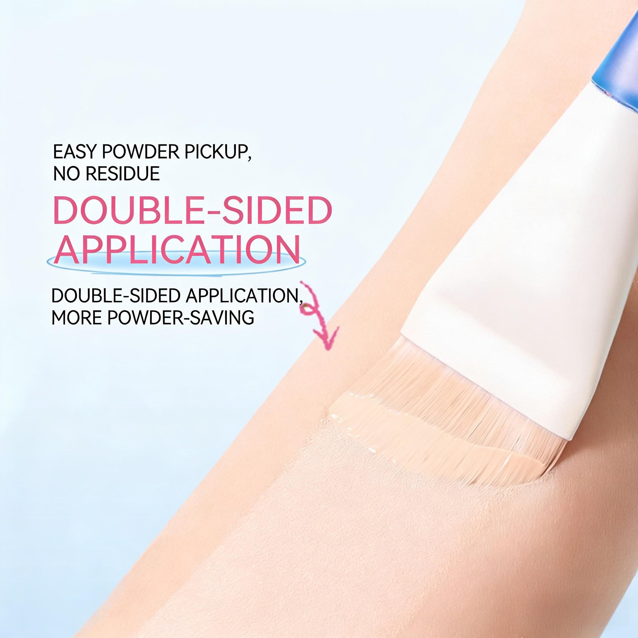 Fish Tail Foundation Brush, Thin Arc Flat Head Makeup Brush, One Stroke Design, No Powder, Smooth Tip, Ideal for Beginners