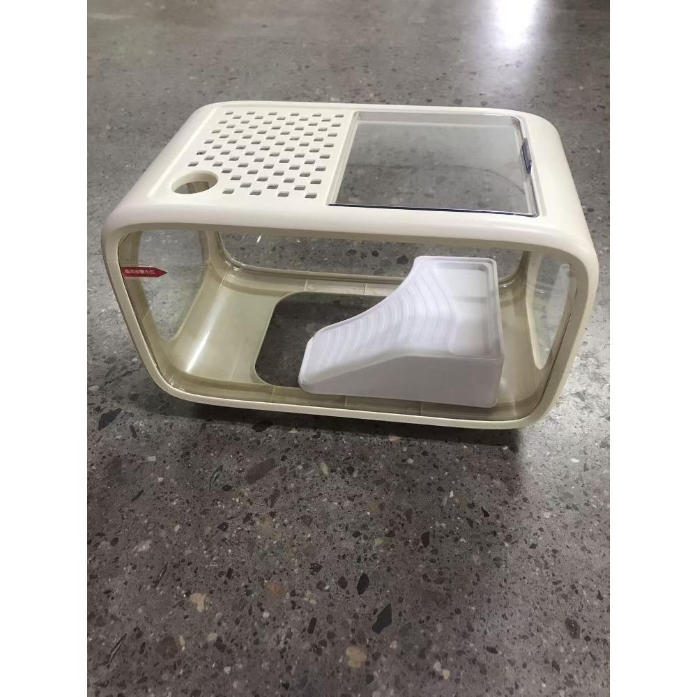 All-in-one turtle and lizard enclosure with lid, minimalist design suitable for living room decoration. Stable base with shatter-resistant construction, rectangular aquarium large-capacity tank for home use,ideal for both freshwater and saltwater breeding