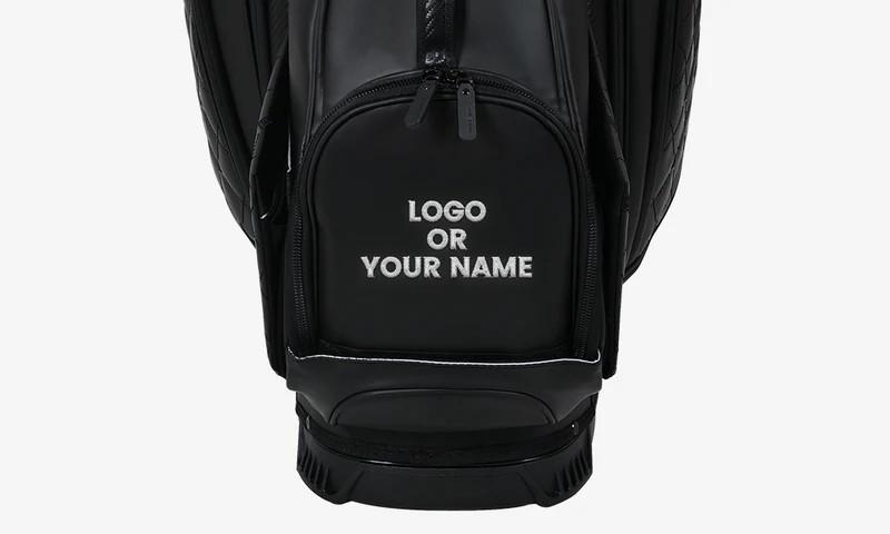 Ask Echo Golf 2025 SLC-130LE Luxury 15 Way Full Length Dividers Golf Quiet Synthetic Leather Cart Bag