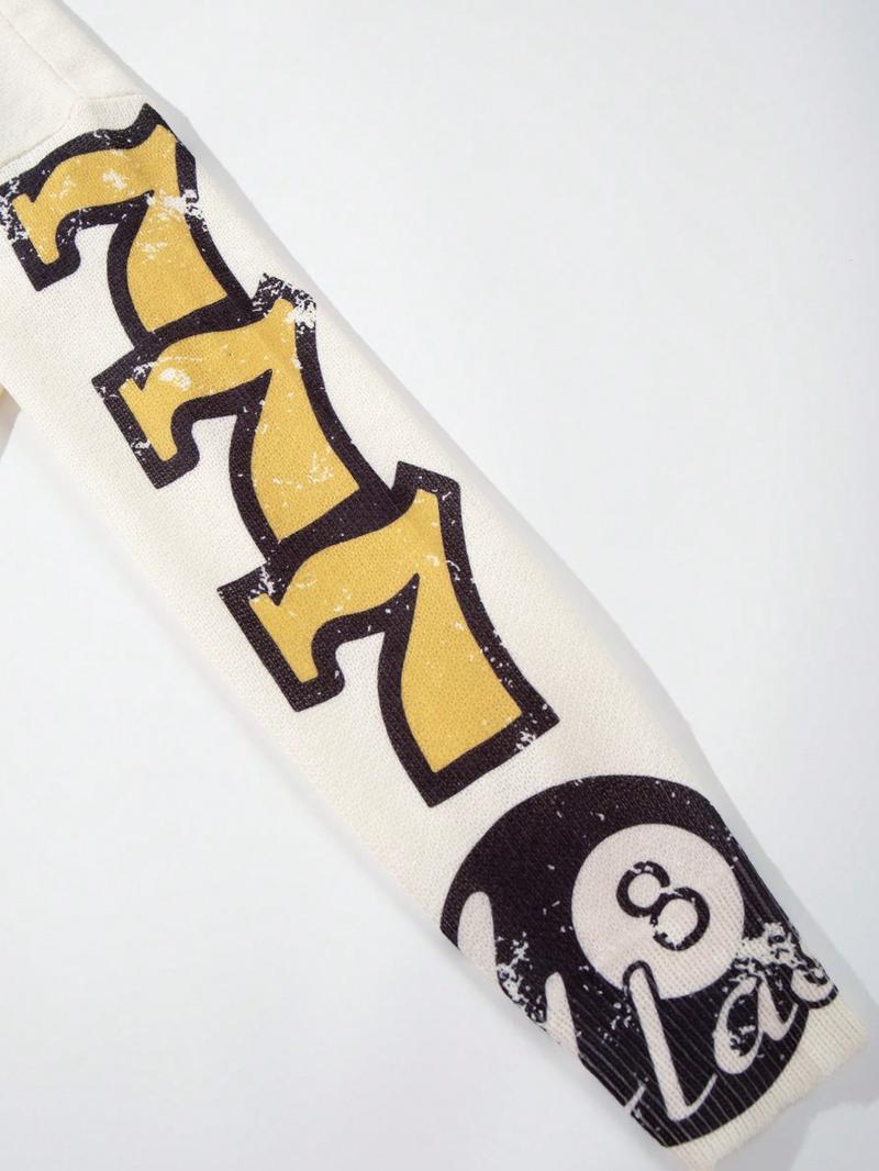 Men's Spring Autumn Winter New Fashion Bold Fun Knitted Sweater, Loose Long Sleeve Round Neck, Casual Style, Comfortable Fit