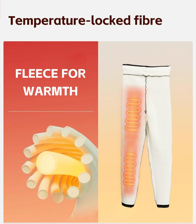 4pcs Cozy Thermal Pants - Soft, Comfy, Slim-Fit, Plush Lined, Elastic Waistband, Warm, Fleece-Lined, Winter Lingerie & Sleepwear for Women
