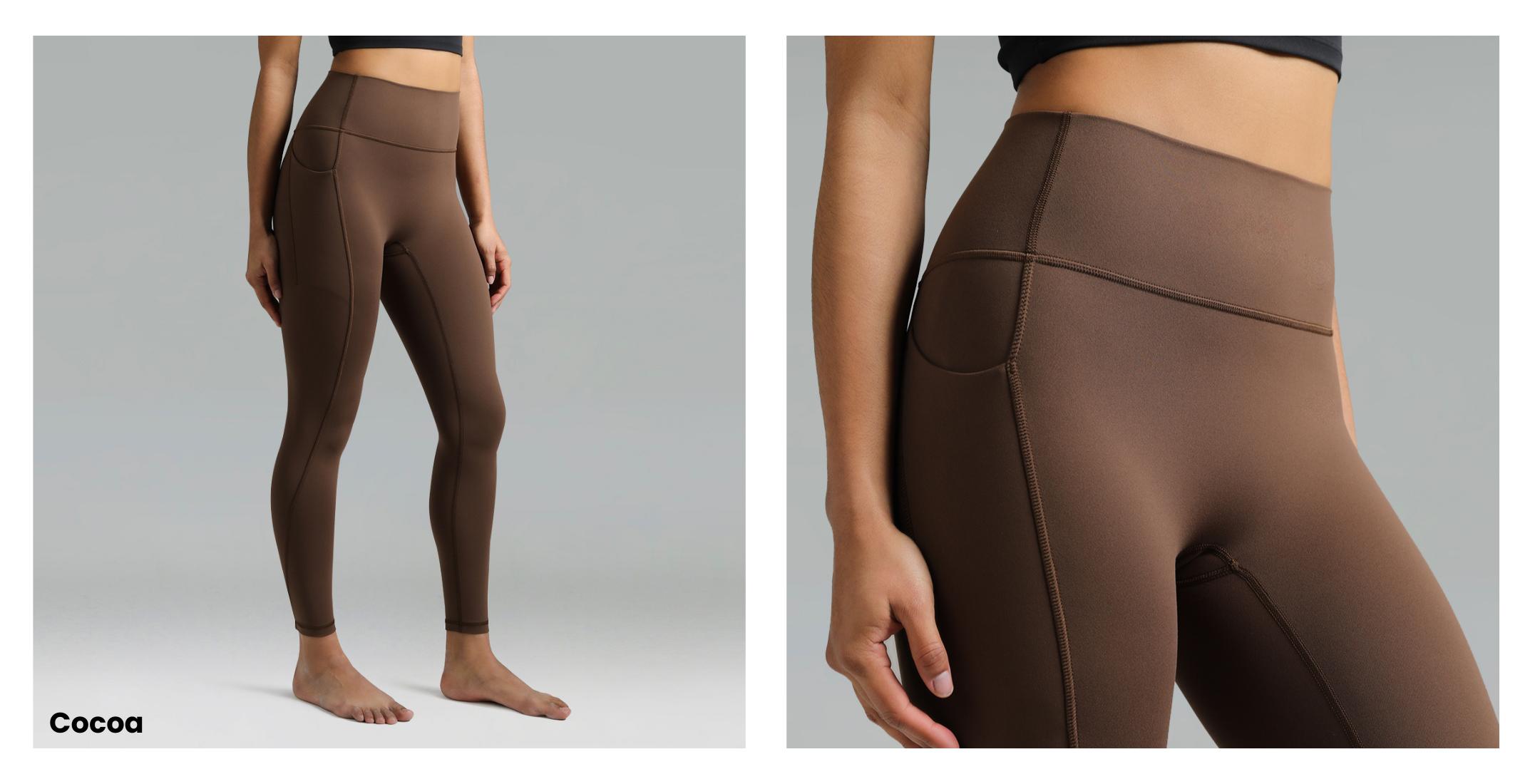 Colorfulkoala Women's High Waisted No Front Seam Workout Leggings w/Pockets 25"/28"