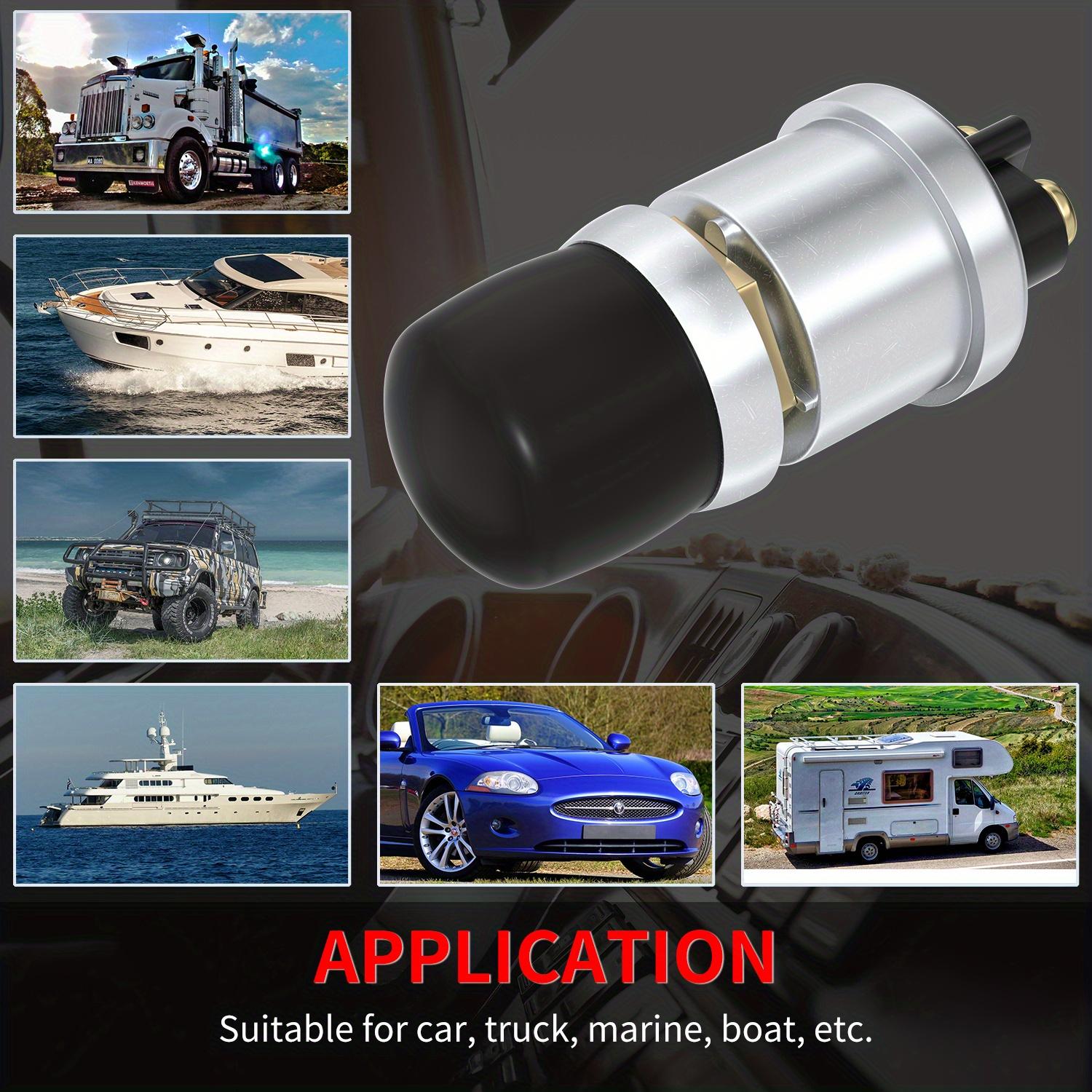 Car engine push start button switch - easy one-button ignition, diesel engine waterproof JK260 ship truck horn one-button start start button switch