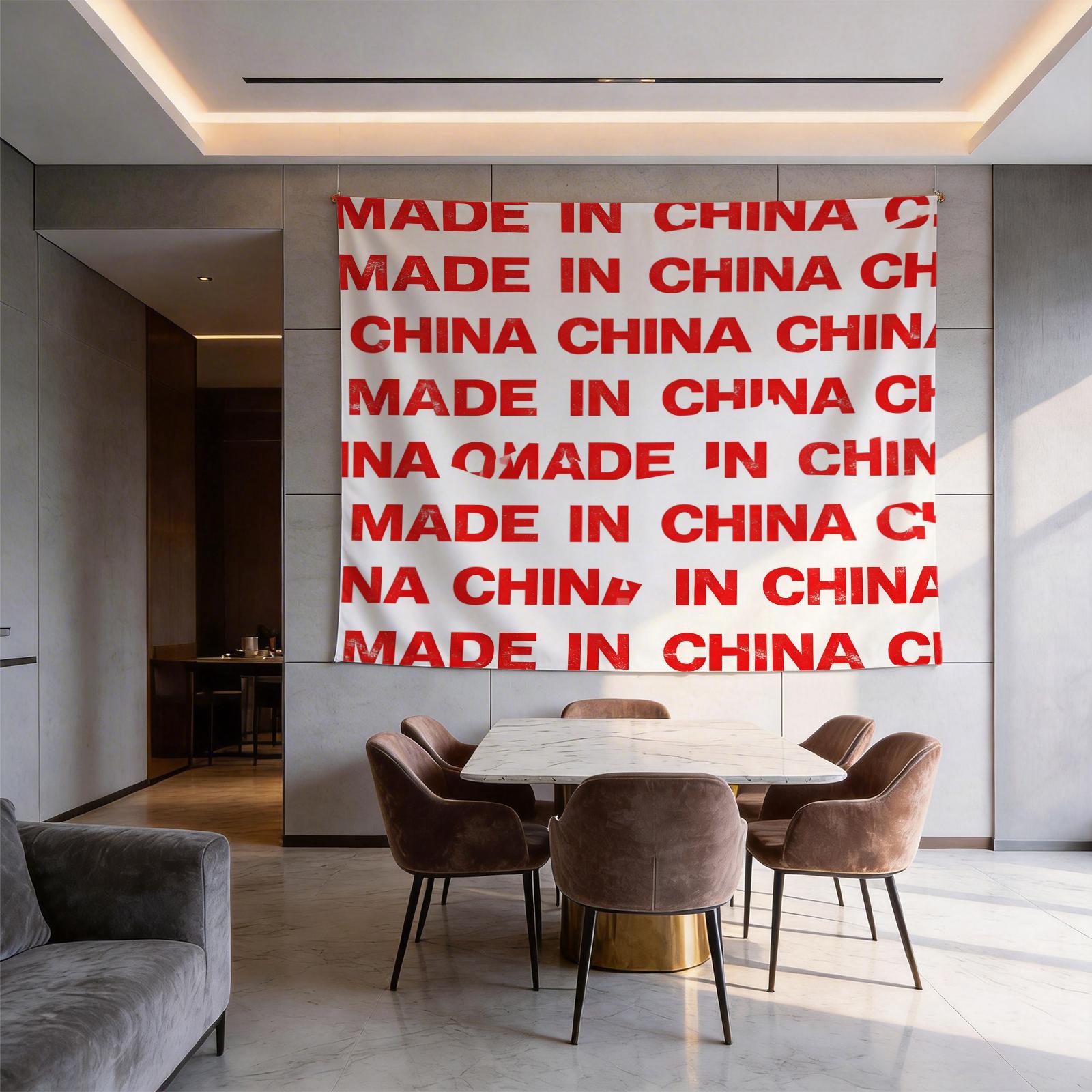 1 Piece Red Letter Themed Printed Decorative Tapestry, HD Digital Printing Wall Hanging Tapestry, Fadeless Polyester All-Season Multi-Purpose Tapestry for Bedroom Living Room & Dorm, Easy to Hang & Machine Washable