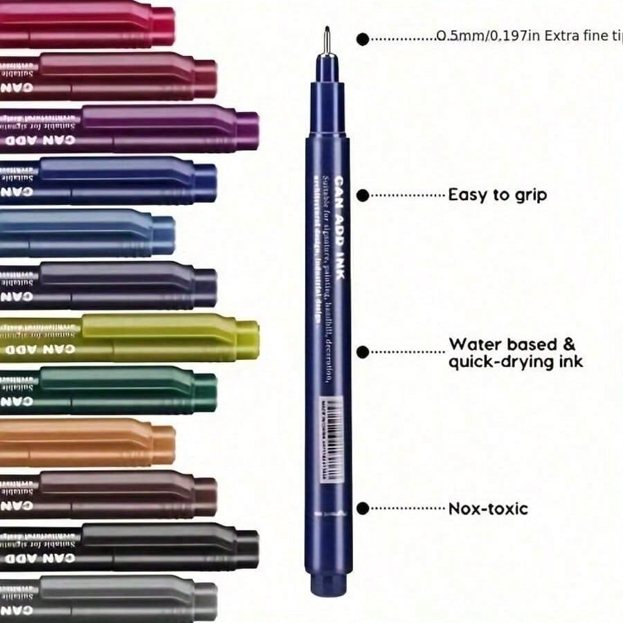 Versatile Pen for Writing & Drawing, Ideal for Beginners Doodling & Professionals Hand-Drawing, Perfect for Students Artists