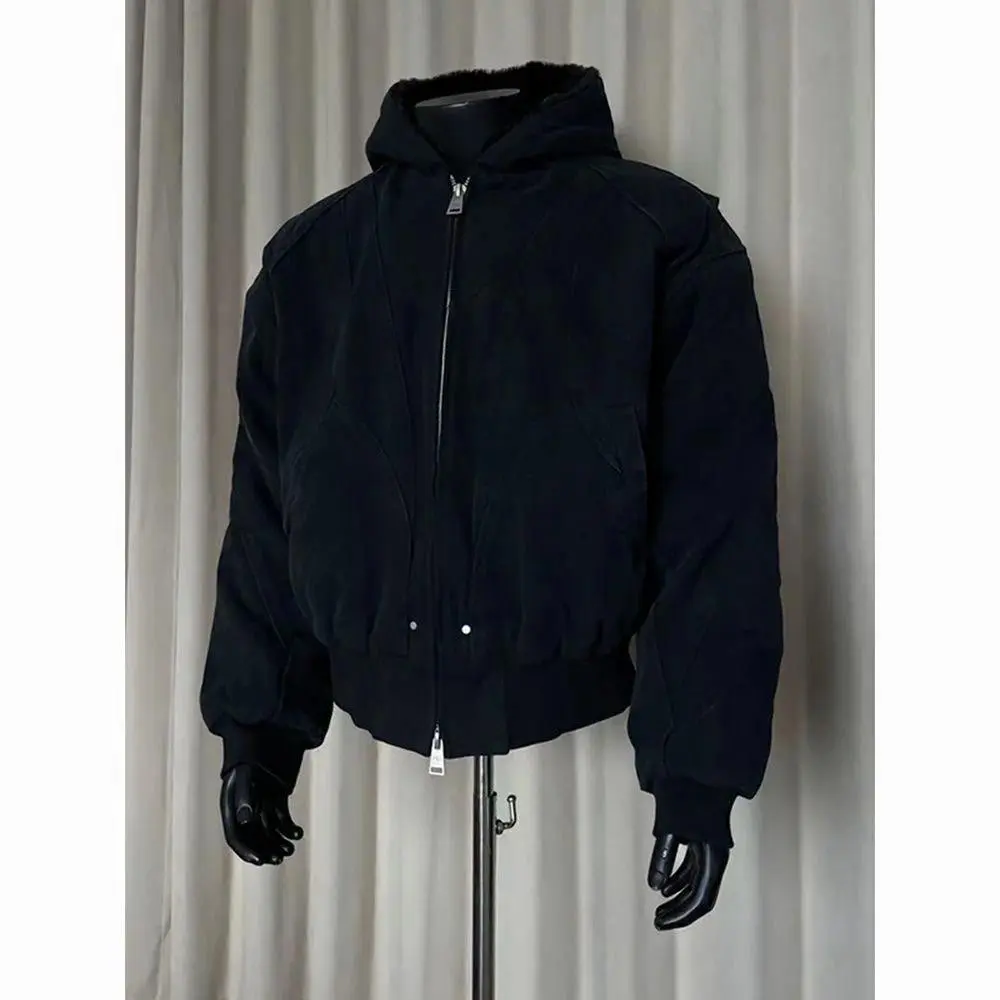 2000s American Vintage Faux Fur Jackets Women Outwear Casual Autumn Long Sleeve Retro Coats Korean Fashion Subculture