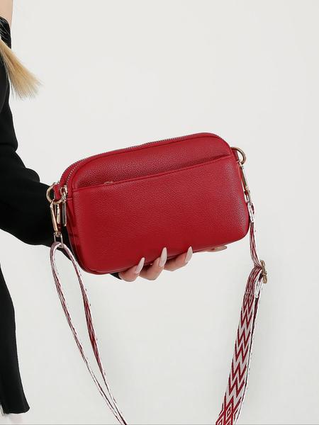 Outfits  Elegant Temperament Plain Color Square, Vintage Trendy Crossbody Bag with Adjustable Strap, Fashionable Crossbody Bag for Daily Use, Cross Body Bags