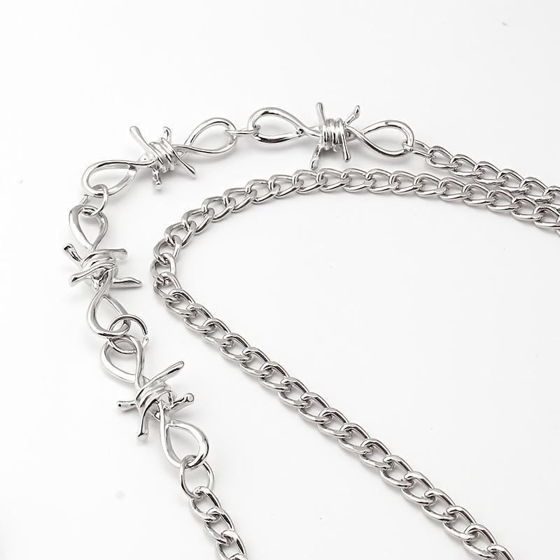 1pc Punk Double-Layer Pant Chain - Edgy Metal Trouser Accessory for Jeans & Shorts. Unisex Streetwear Hip-Hop Jewelry for Club, Party, Concert & Daily Outfits. Great Gift for Gen Z, Festival Goers & Fashion Lovers.