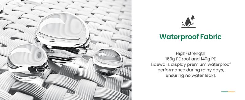 COBIZI 10x30ft Party Tent Heavy Duty, Wedding Tent, Event Tent for Parties, Carpas para Fiestas with 6 Removable Sidewalls