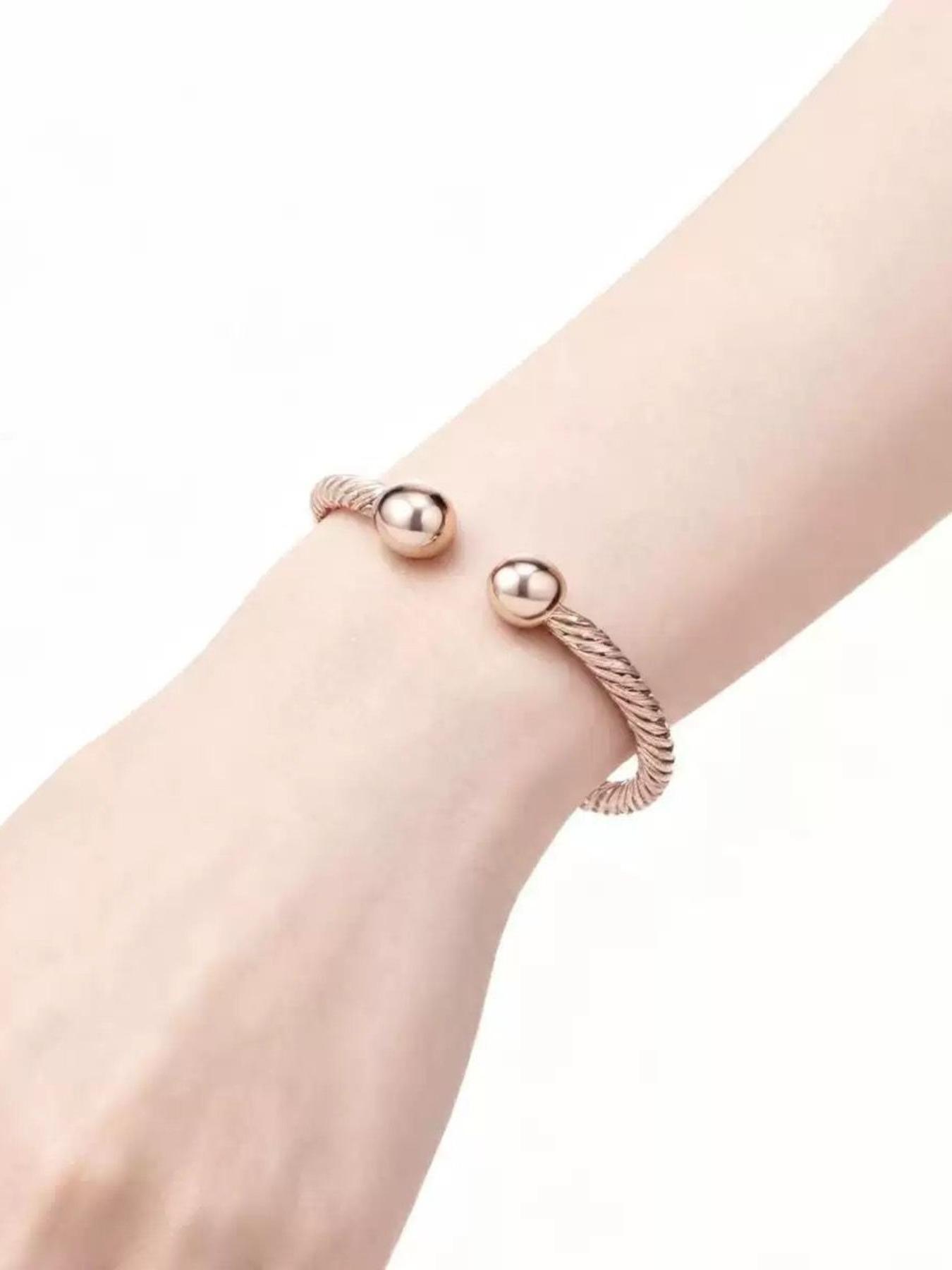 Trendy Magnetic Couple Bracelet, Adjustable Metal Thread Jewelry, Perfect for Dates, Parties, Music Festivals, Showcase Your Style