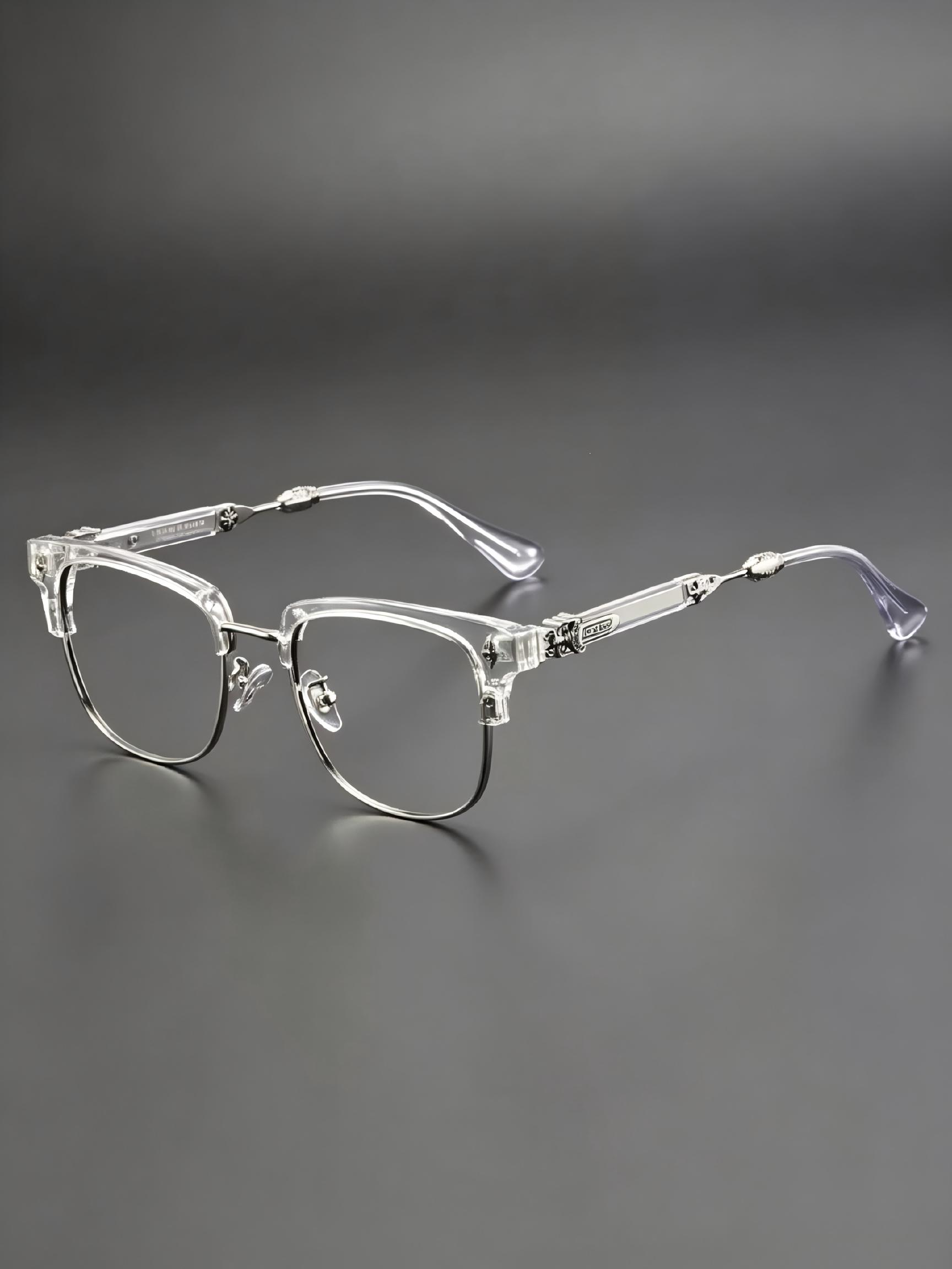 Men's Retro Large Face Glasses Frame, Fashionable Daily Wear Eyewear, Versatile European and American Style, Luxe 2026 New Trendy Sunglasses, Trendy Casual Eyeglasses