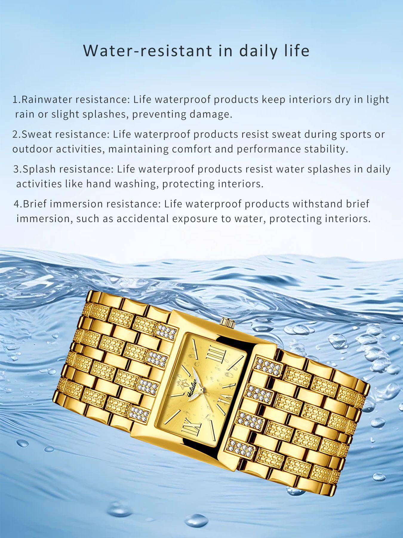 Women's Luxury Gold Square Diamond Watch - Elegant Bling Crystal Encrusted Bracelet with Roman Numerals, Stainless Steel Band, Fashion Dress Wristwatch, Perfect Gift for Her