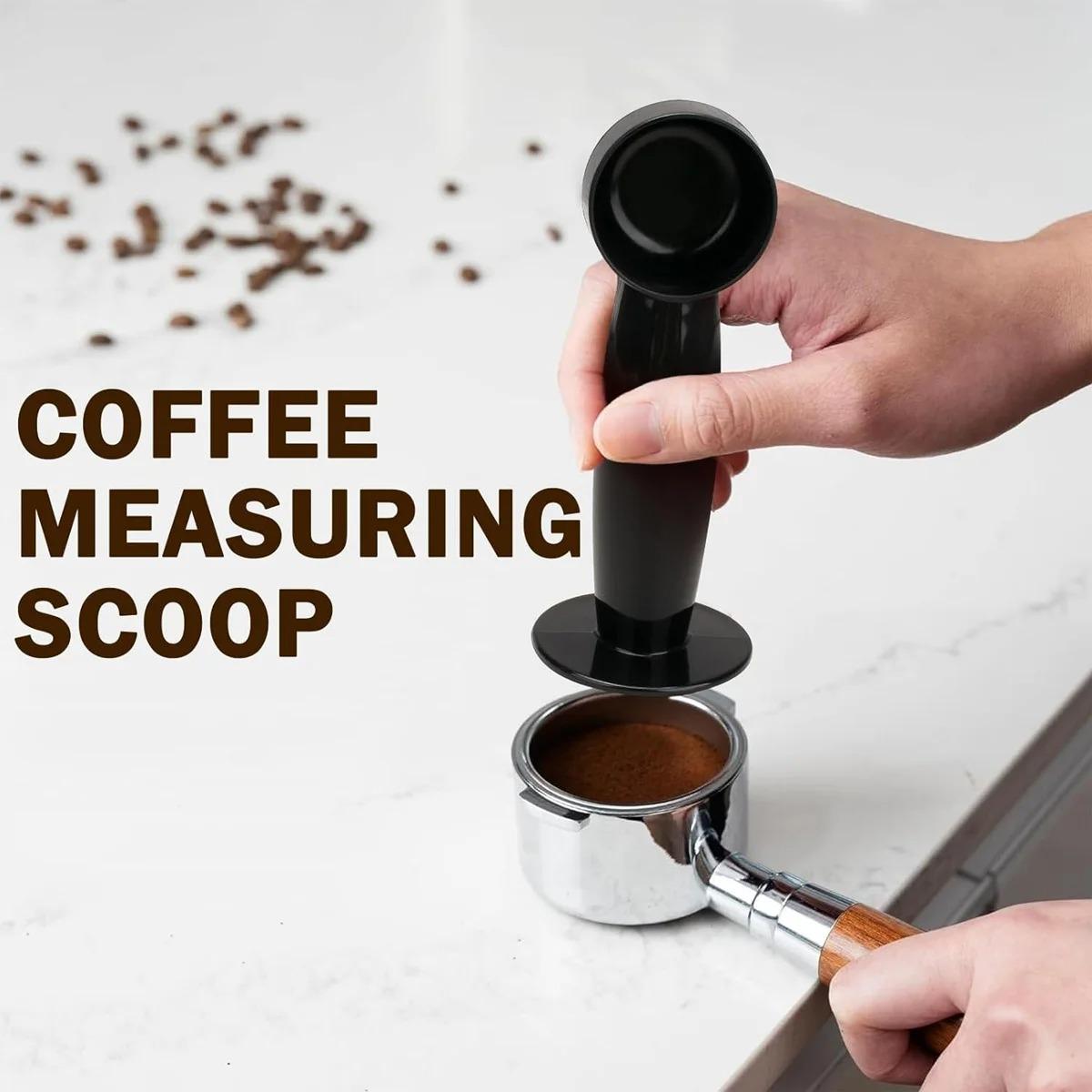 2-In-1 Espresso Coffee Bean Spoon, Multifunctional Plastic Coffee Measuring & Tamping Spoon, Reusable Standing Coffee Scoop, Coffee Making Tool