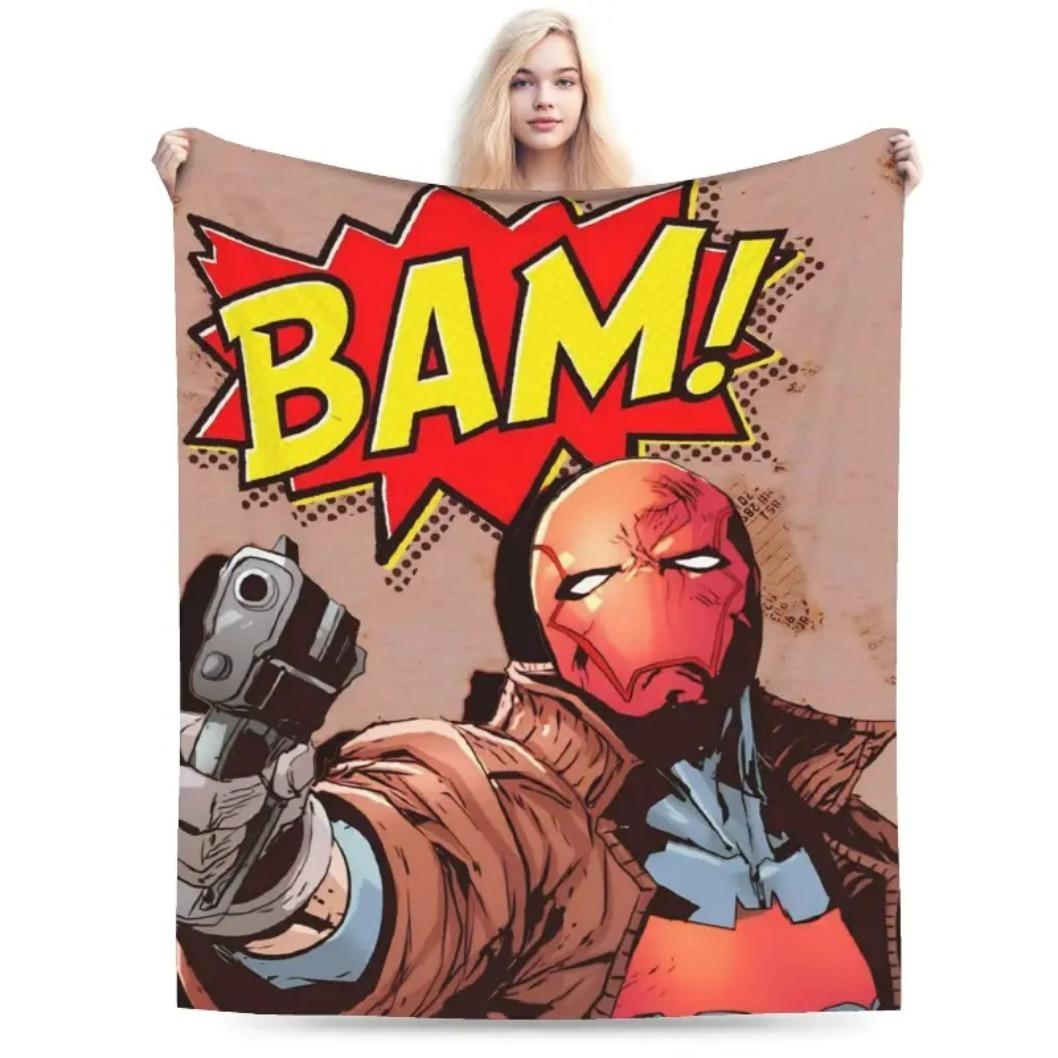 Jason Todd Red Hood Anime Graphic Flannel Throw Blanket, Super Soft Breathable Lightweight Cozy Blanket for Home Sofa Bed Bedroom Travel, Spring Autumn Comfort for Adults Kids Comic Fans, Birthday Holiday Gift, Throw Blankets, Bed Accessories Jason Todd Red Hood Anime Graphic Flannel Throw Blanket, Super Soft Breathable Lightweight Cozy Blanket for Home Sofa Bed Bedroom Travel, Spring Autumn Comfort for Adults Kids Comic Fans, Birthday Holiday Gift, Throw Blankets, Bed Accessories