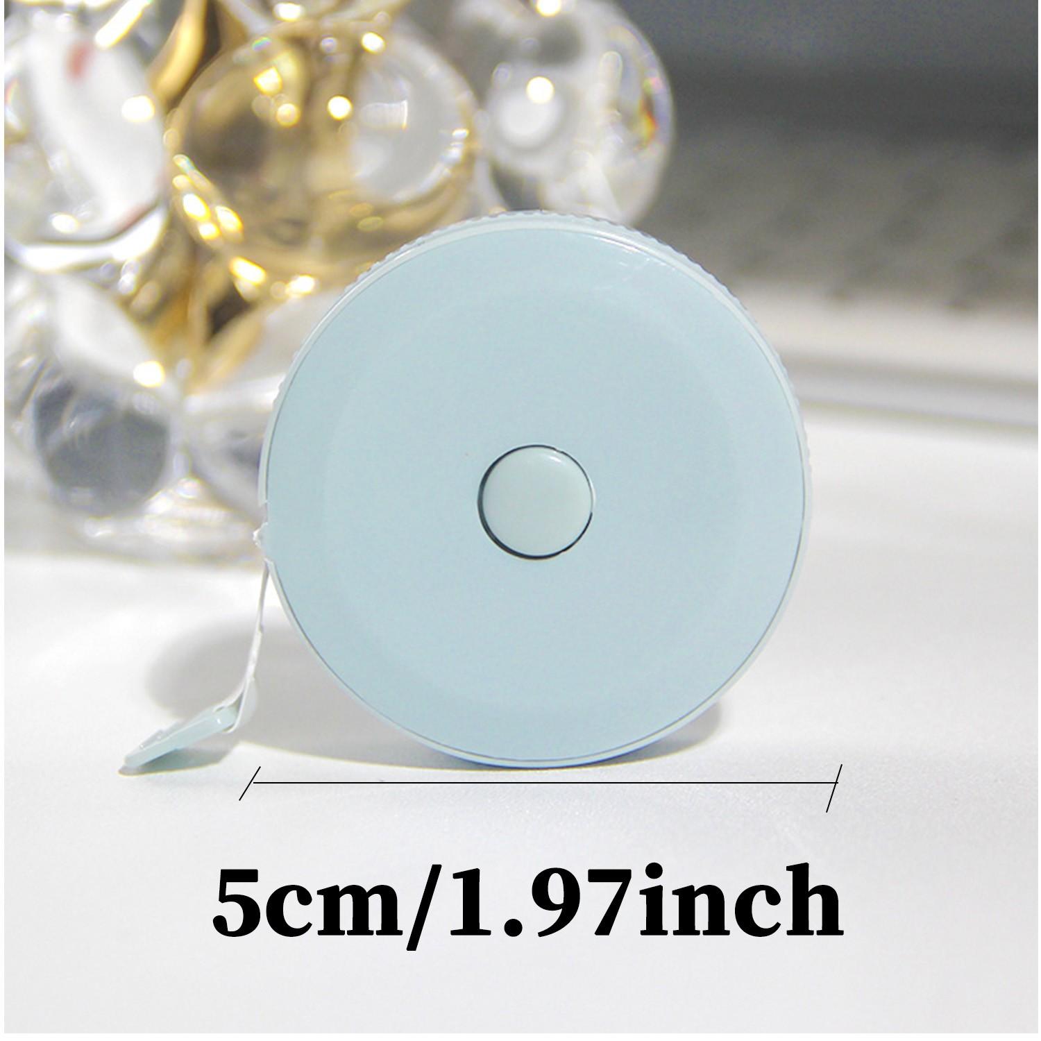 Mini Soft Tape Measure, Dual Scale Body Measuring Tape for Bust Waist Hip, Retractable Sewing Tailor Fabric Cloth Ruler, Portable Fitness Craft Tool