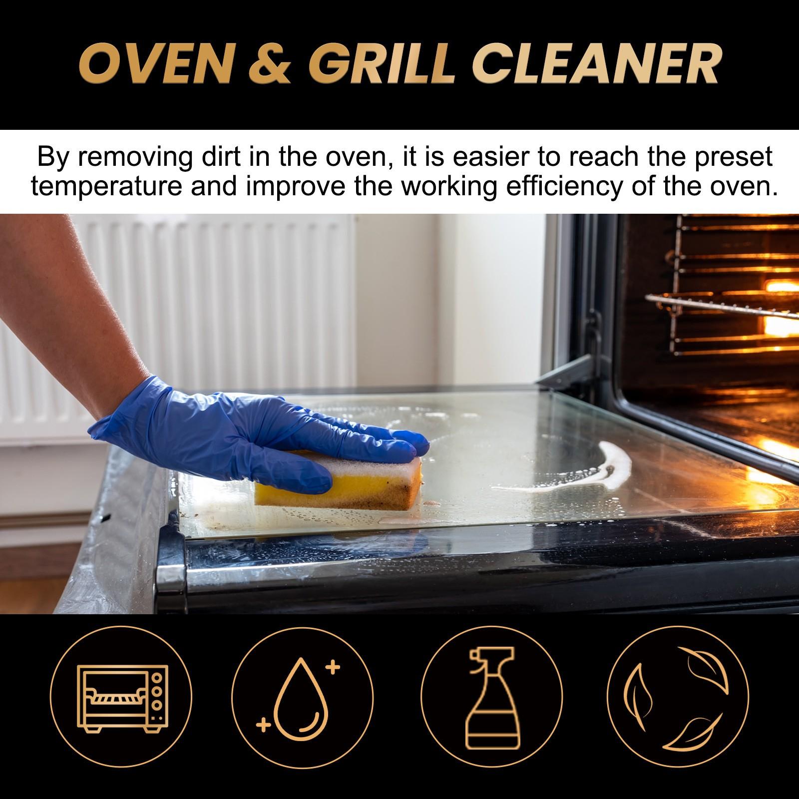 Oven & Grill Cleaner, Oven Rack Specific Stain Remover Odor Eliminator Grease Remover, Effective Kitchen Cleaning Solution