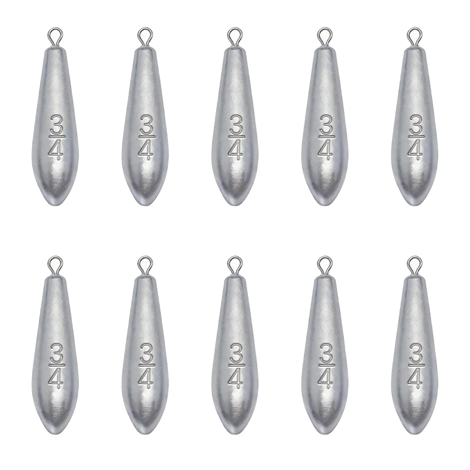 Fishing Weights Sinkers, Teardrop Drop Shot Weights for Bass Fishing