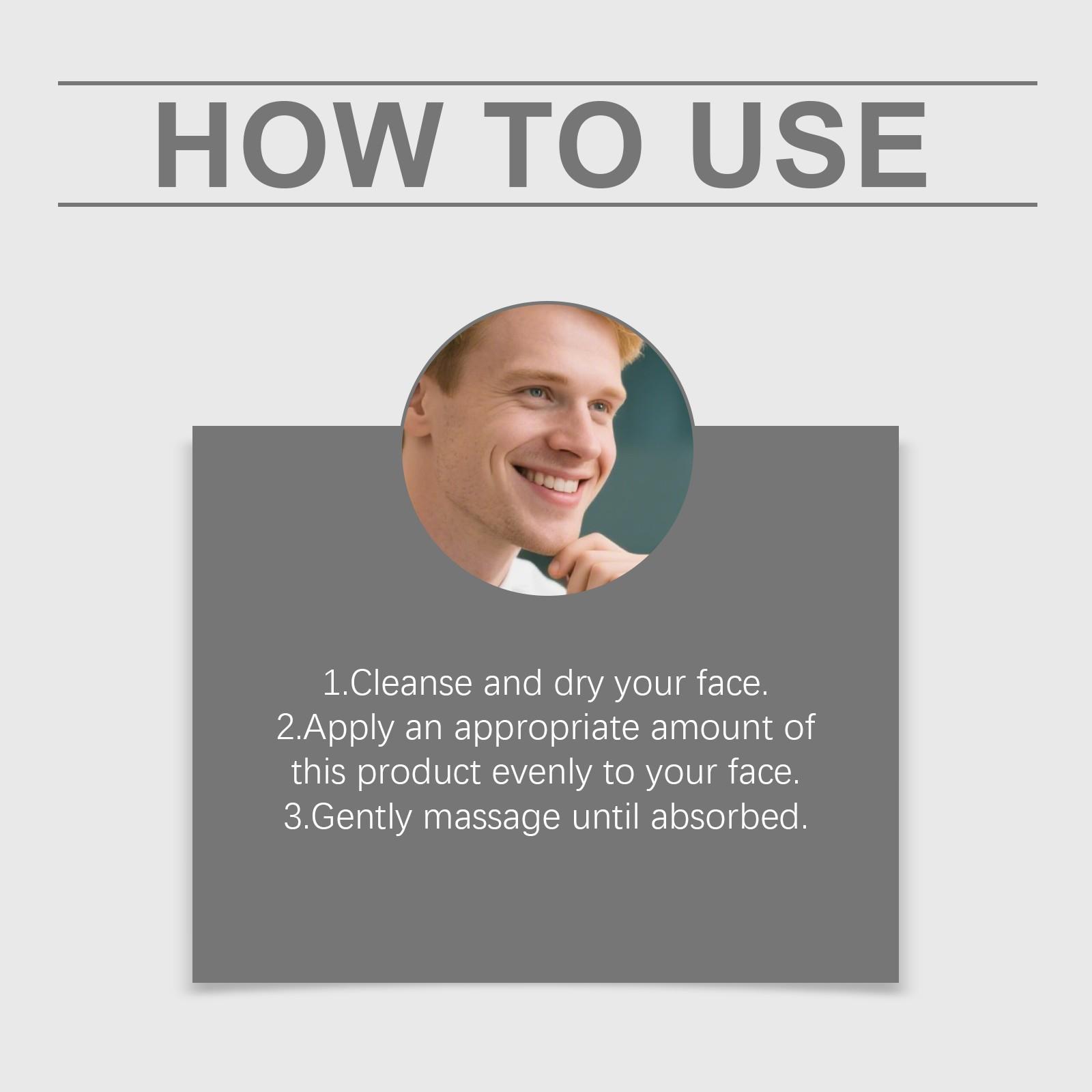 East Moon Men's Facial Hydrating Essence, Gentle Moisturizing Serum, Daily Use for Soft and Smooth Skin, Nourishing Face Care