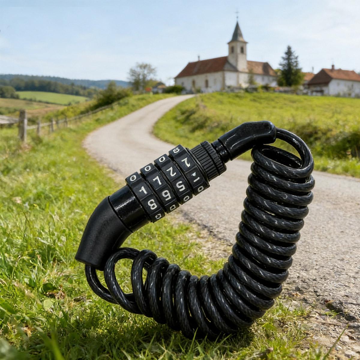 Multifunctional Password Lock for Bicycles and Motorcycles, Helmet Anti-Theft Lock, Long Password Lock, Universal Multifunctional Password Lock