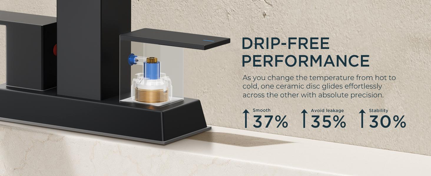 FORIOUS Waterfall Bathroom Faucets 3 Hole or 2 Hole, Centerset Faucet 4 Inch with Pop Up Drain and Hose, Faucet for Bathroom Sink Vanity RV 2 Handle FORIOUS Waterfall Bathroom Faucets 3 Hole or 2 Hole, Centerset Faucet 4 Inch with Pop Up Drain and Hose, Faucet for Bathroom Sink Vanity RV 2 Handle