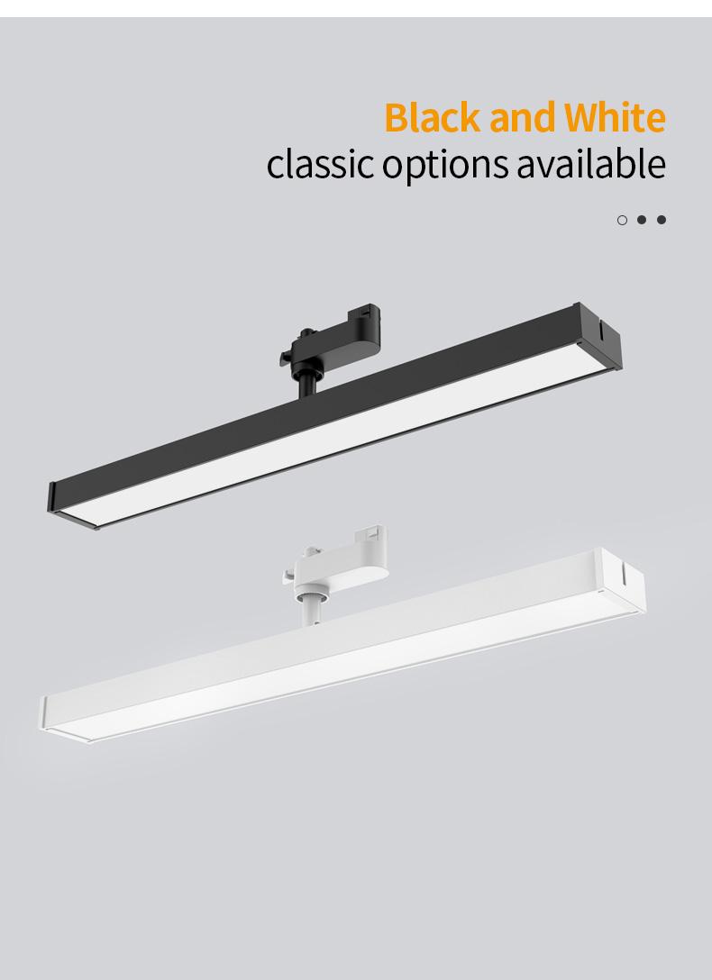 Adjustable Long Track Light LED Diffused Lighting Commercial Clothing Store Supermarket Rail Type Strip Lamp