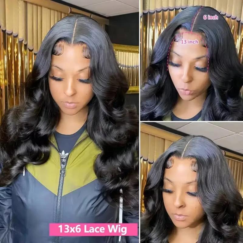 13x6 13x4 Lace Frontal Wigs Body Wave Human Hair Wigs 28 34 36 Inches Waves Brazilian Human Hair HD Lace Wigs 180 Density Pre Plucked Human Hair Wave Wig For Women TikTokShopHolidayHaul
