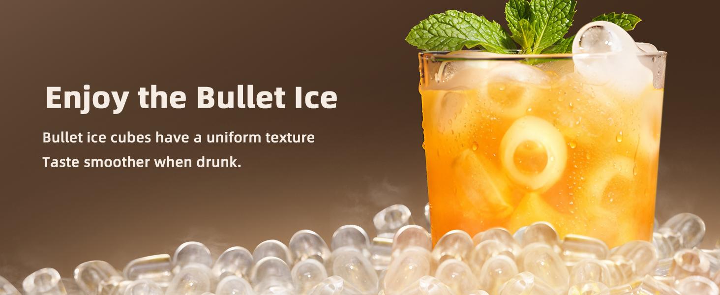 Antarctic Star Countertop Ice Maker with LED control, Selectable S/L Ice Size, 26.5 lbs/24Hrs, 8 Ice Cubes in 6 Mins, Auto-Cleaning, Portable with Ice Basket & Scoop for Home/Kitchen/Camping/RV