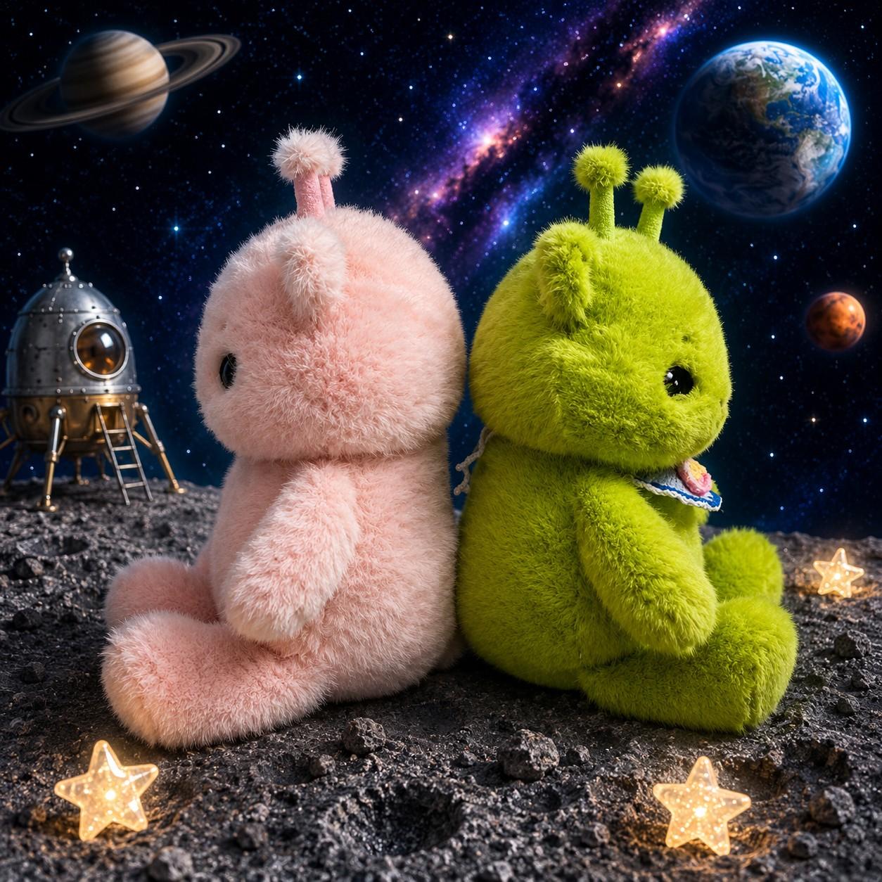 Soft Running Alien Cat Plush Toy, Ideal Gift for Cat Lovers, Perfect for Room Decor, Kids Birthday, Graduation, Wedding, Christmas