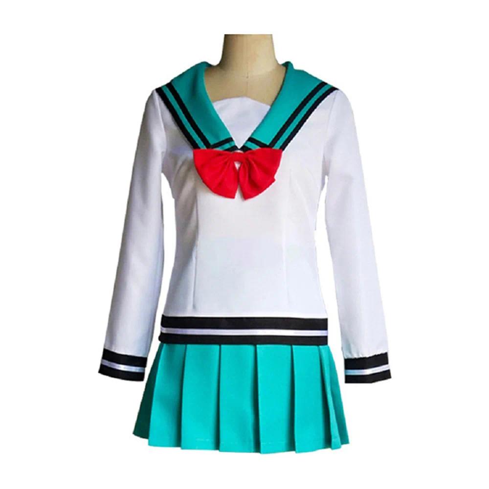 Anime Saiki Kusuo The Disastrous Life Cosplay K.-Nan Cosplay Teruhashi Kokomi Cosplay School Uniform Custome for Women Men Wig