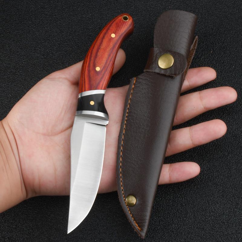 Handmade Hardwood Handle Knife - Your Outdoor SidekickYour Next Outdoor Adventure Deserves This Premium Knife