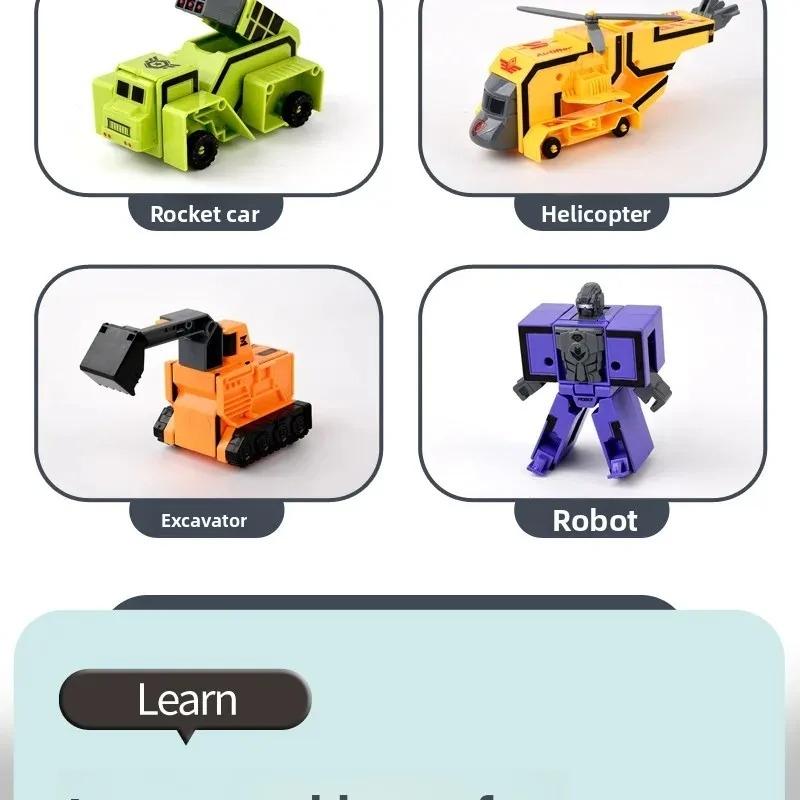 Large Digital Robot Transformer Toy Set Educational Children's Plaything Case Home Building Blocks Action Figure Collectible