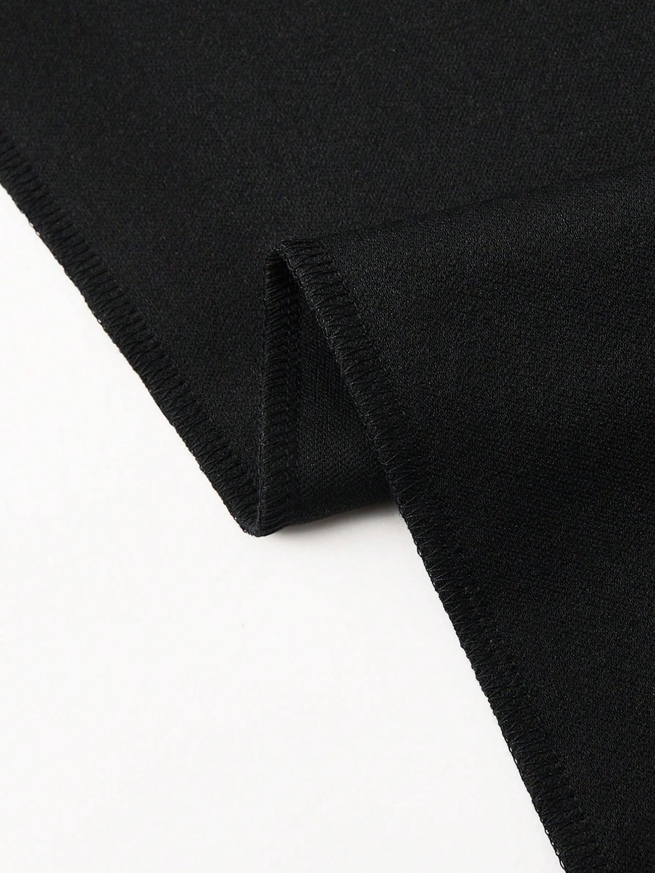 High-Waisted Flowy Wide-Leg Suit Pants, Lightweight Office Style, Elastic Waist Back, Slimming Mid-Split, Plus Size Women's Casual Business Wear