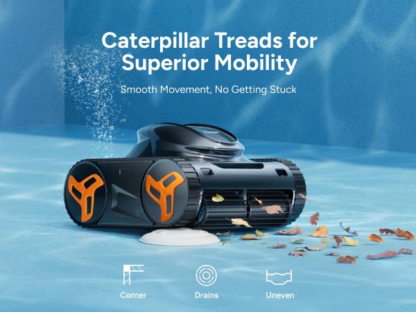iGarden K Series Cordless Robotic Pool Cleaner for Inground & Above Ground Pools—Cleans Floor, Wall & Waterline with Smart Navigation, Touchscreen, Self-Parking, Up to 9H Runtime. outdoorfun