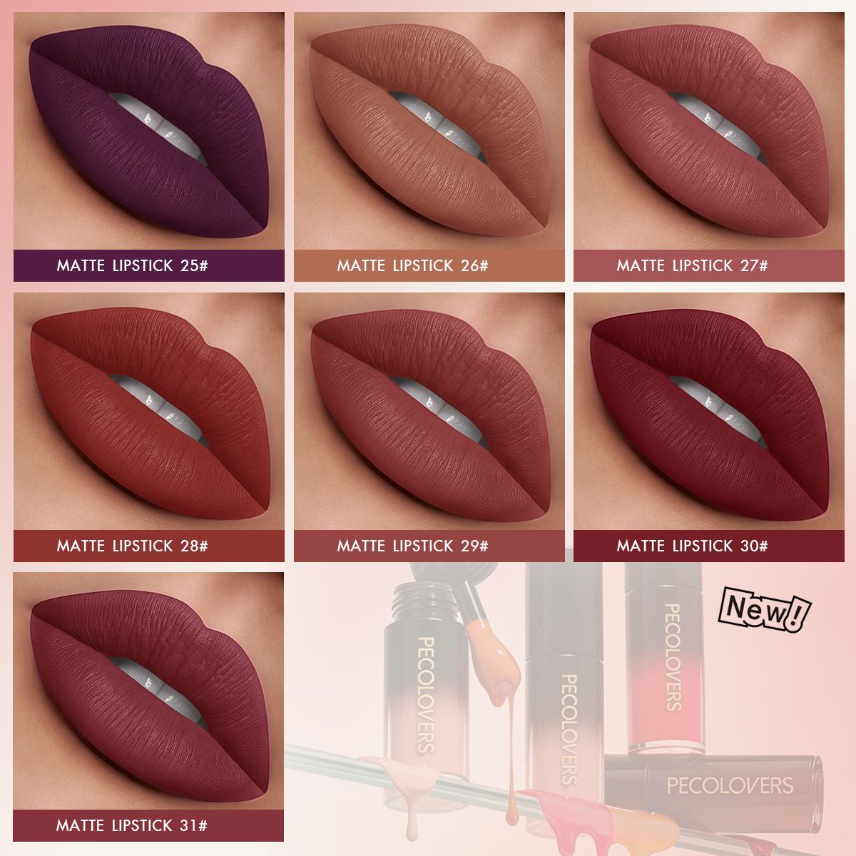 1PC Colorful Lipstick, Lip Cosmetic, Lip Product, Long-lasting and Smooth, Moisturizing, Hydrating, Creamy Texture, Various Colors to Choose, Suitable for Autumn and Winter, Create A Perfect Makeup, Romantic Gift for Women