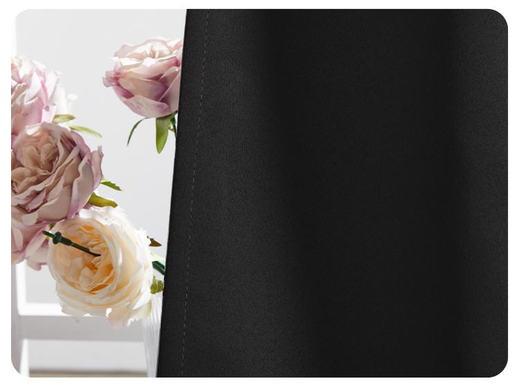 Room Decor Solid Color Curtains, 2 Panels (38 Inch Width, Multi-Size) – Modern Blackout Drapes, Christmas Decor, Home Decoration for Living Room, Bedroom, Summer Home, Christmas Gifts & Decorations