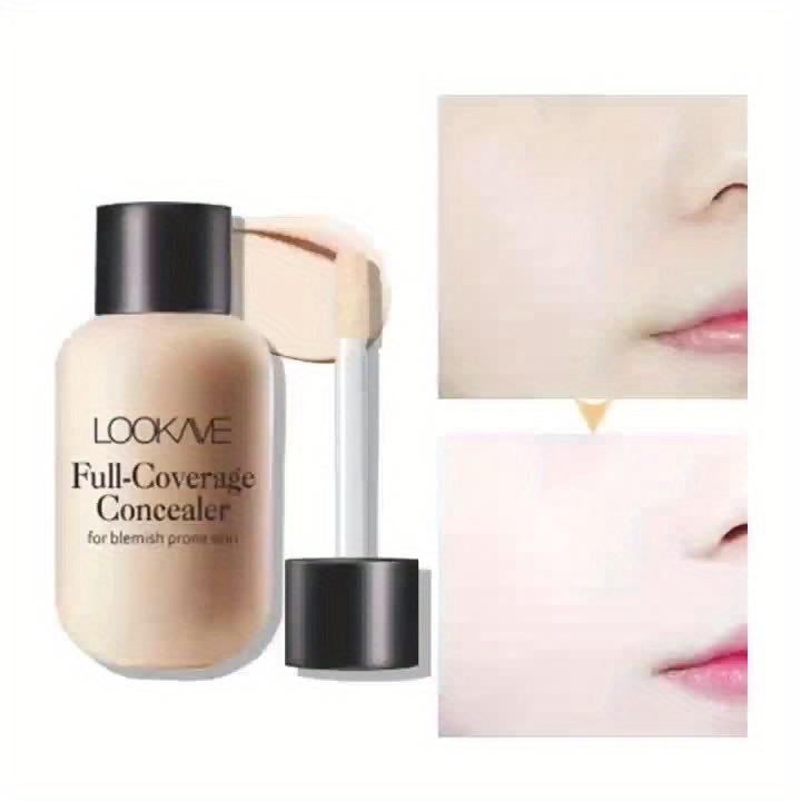 Lightweight and Compact Mini Liquid Concealer - High Coverage To Conceal Blemishes, Dark Circles, and Imperfections, Travel-sized, Makeup