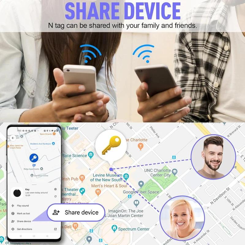 Dual System GPS Tracker for Android & iOS, Smart Global Item Locator, Precision Tracking for Seniors, Kids, Pets, Keys, Wallets, Wireless Positioning Tracker