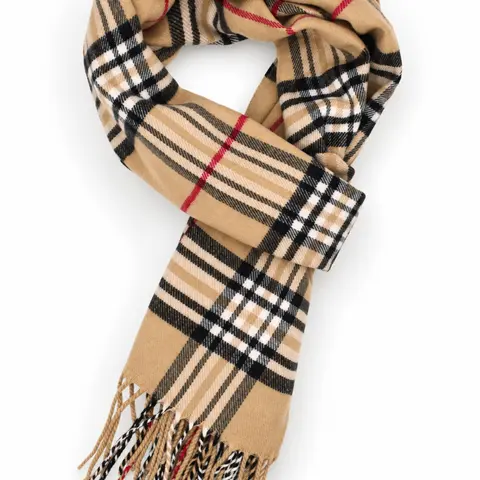 Classic Plaid Scarf, Unisex Soft Warm Scottish Pattern Winter Scarf, Fringe Shawl Scarf, Fashionable Cozy Accessory for Fall Winter Outdoors