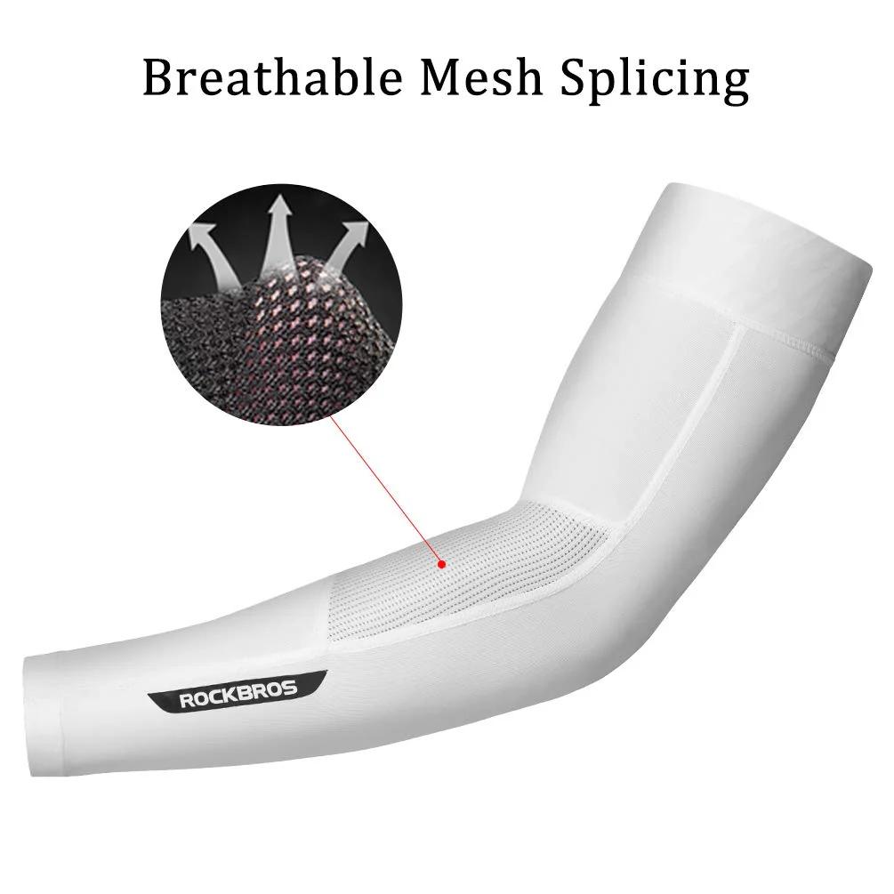 ROCKBROS Sun Protection Arm Sleeves Cooling for Running Golf Fishing Cycling ROCKBROS Sun Protection Arm Sleeves Cooling for Running Golf Fishing Cycling