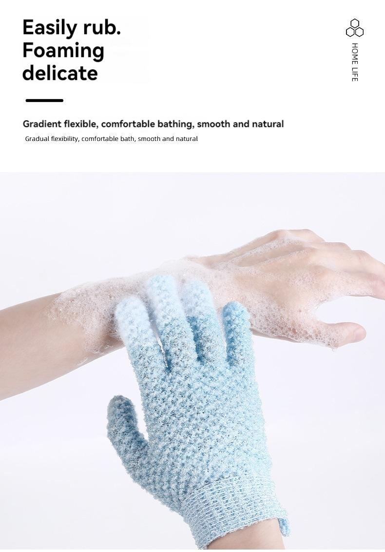 Antibacterial Five-Finger Bath Glove, Exfoliating Home Shower Accessory, Unisex, Gentle on Skin, Ideal for Daily Use