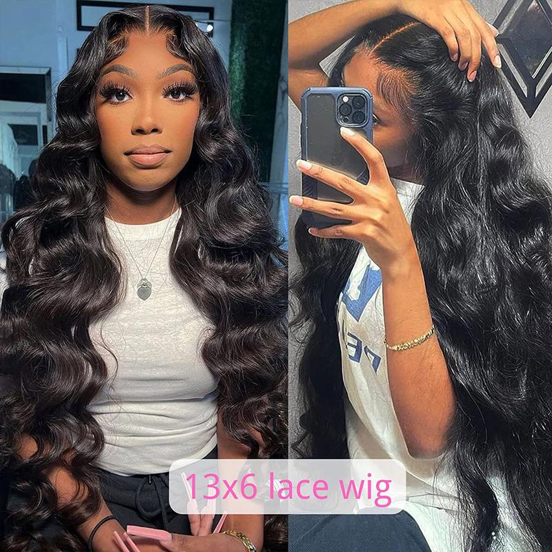 13x6 Lace Front Wigs Human Hair For Women 28 30 Inch Body Wave wigs Pre Plucked Brazilian 13x6 HD Transparent Lace Frontal Wigs Human Hair 180%