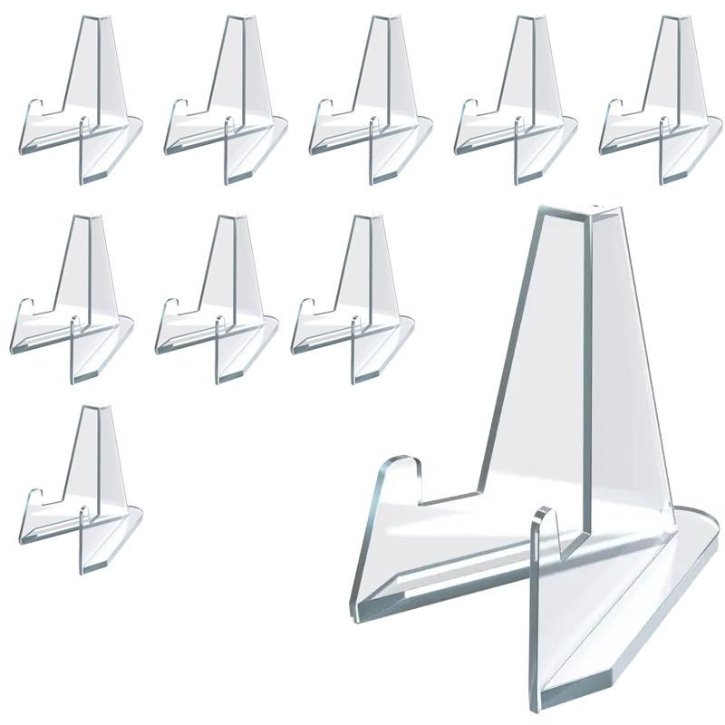 Acrylic Card Display Stand, 10pcs/set Transparent Card Display Racks, Card Storage Rack for PSA Graded Card, Trading Cards, Sports Cards, Desk Accessory, Desk Organizer, Card Holder, Office Desk Accessories, Desk Organizer Tidy, Table Organizers 20pcs