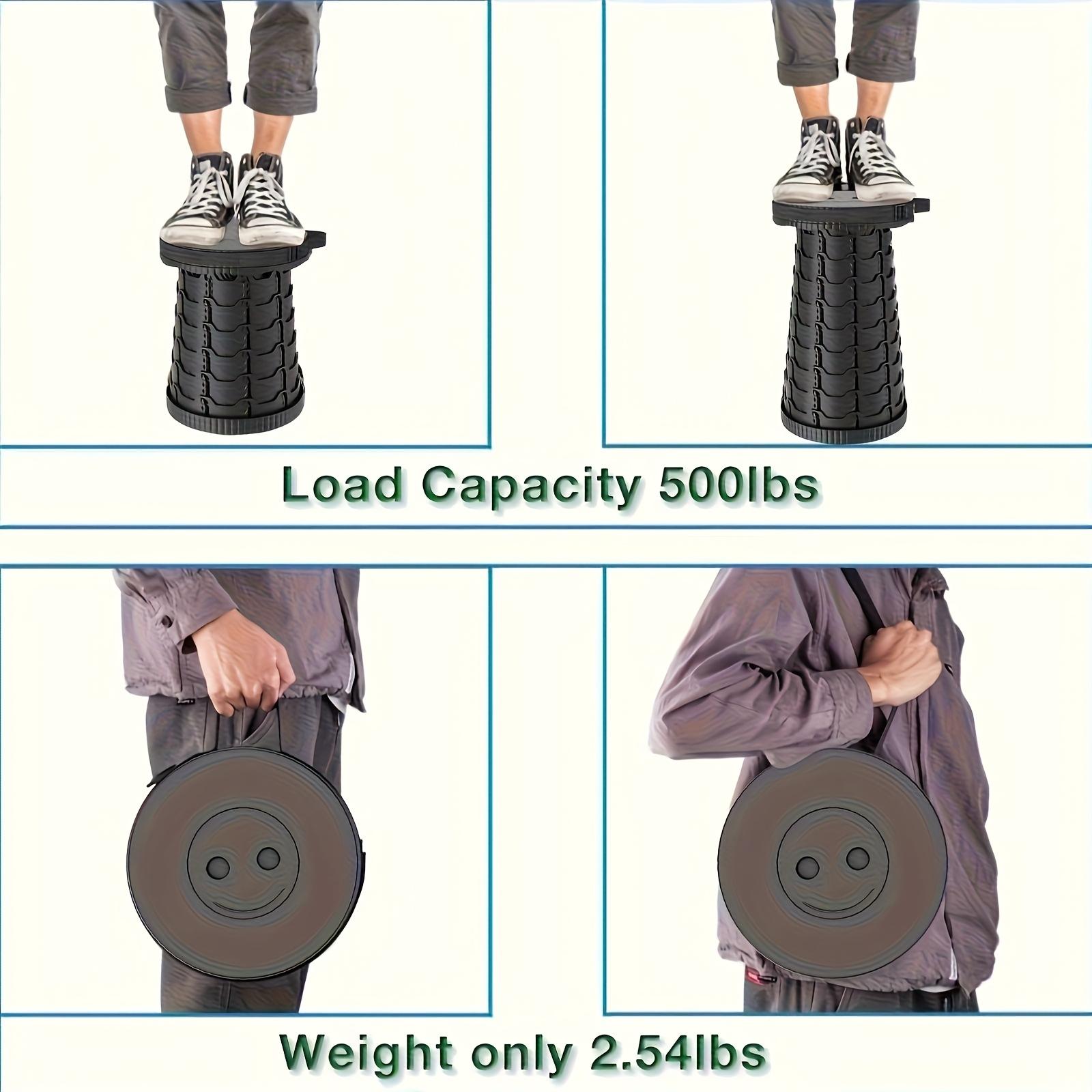 Portable Adjustable Folding Bench for Outdoor Activities, Lightweight Comfortable Seat for Travel Fishing Hiking Camping