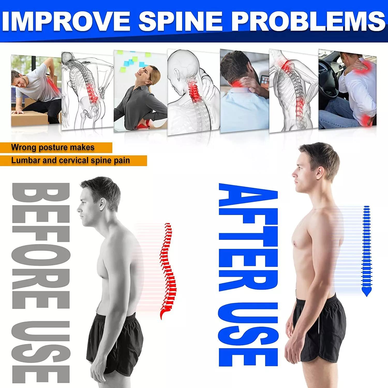 Drive Pain-Free & Sit Straight Premium Posture Corrector with Upper/Lower Back Support & Comfort Compression Healthcare Tool