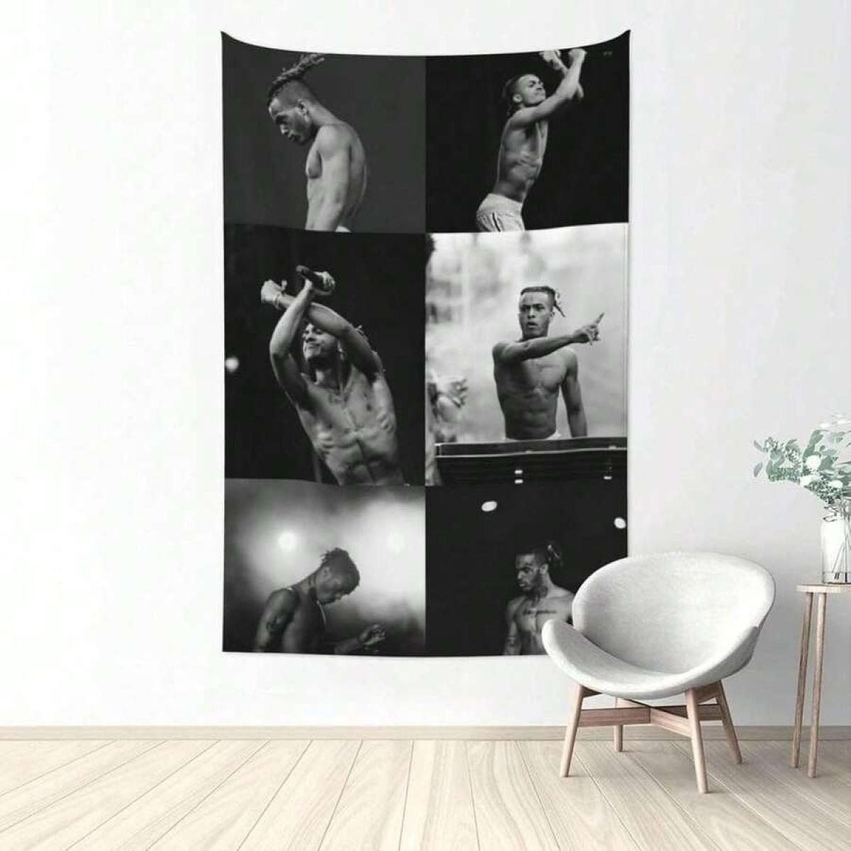 Xxxtentacions Tapestry Wall Art Poster Vintage Wall Decor Home Decoration Tablecloths Sofa Covers Backdrop Room Decor For Dormitory 60 X 40 Inch.