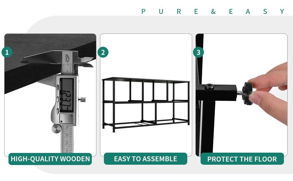 Yitahome Wide Storage Tower with 5 Drawers - Fabric Dresser, Organizer Unit for Bedroom, Living Room, Closets - Sturdy Steel Frame, Easy Pull Fabric Bins & Wooden Top (Black/Grey)