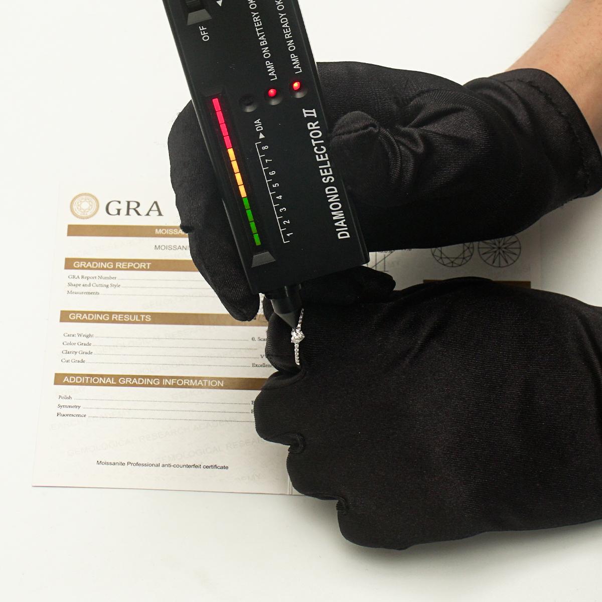 S925 Chic Iced Out Heart Ring Band D Color VVS Synthetic Moissanite Women Ring Daily Costume Jewelry Accessories Perfect for Engagement Wedding Anniversary Valentine Festive Gifts