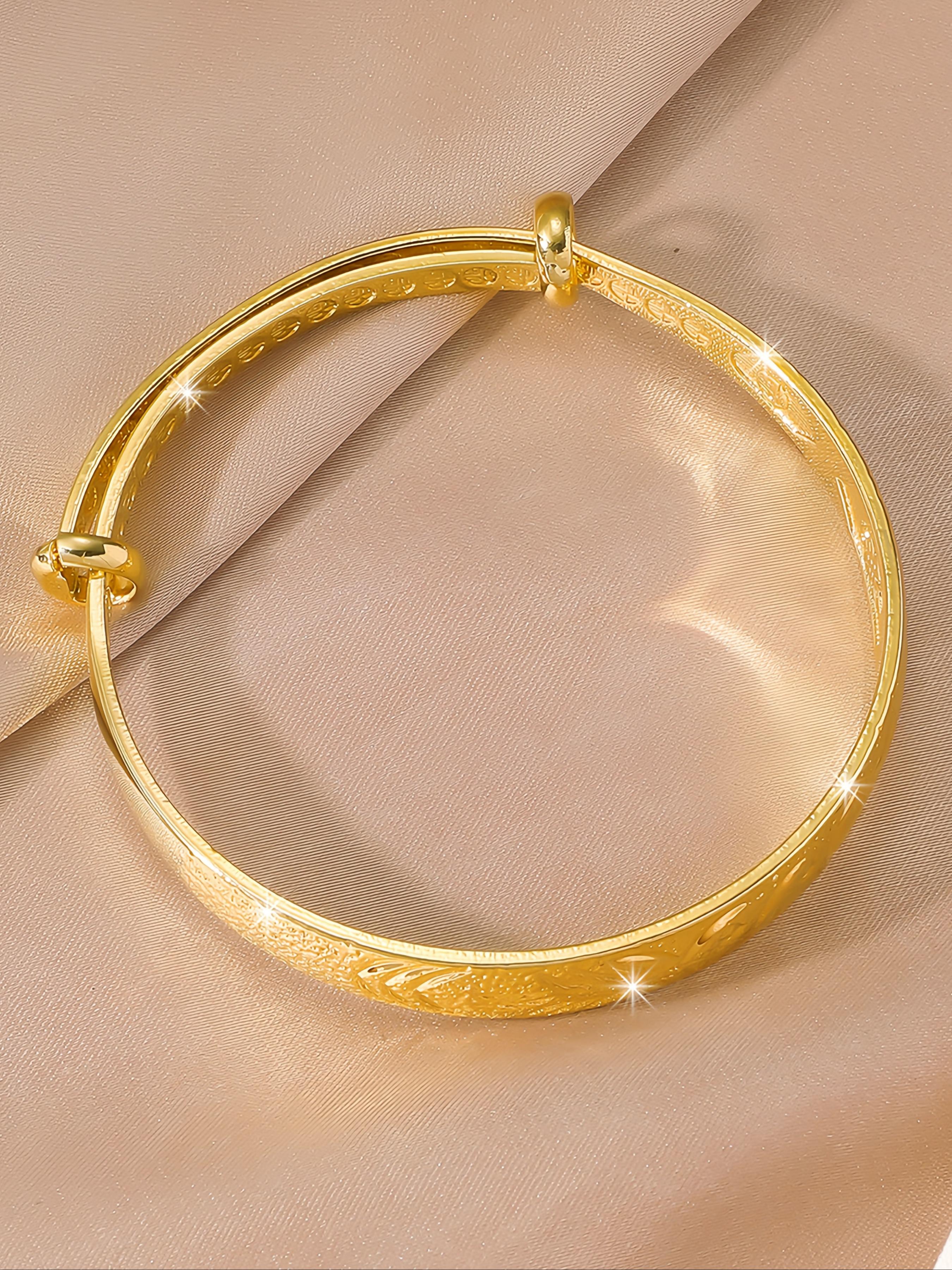 Phoenix Tail Printed Bracelet, Adjustable Copper Plated Jewelry, Exquisite Gift for Women, Valentine's Day & Wedding Accessory, Bracelets Jewelry